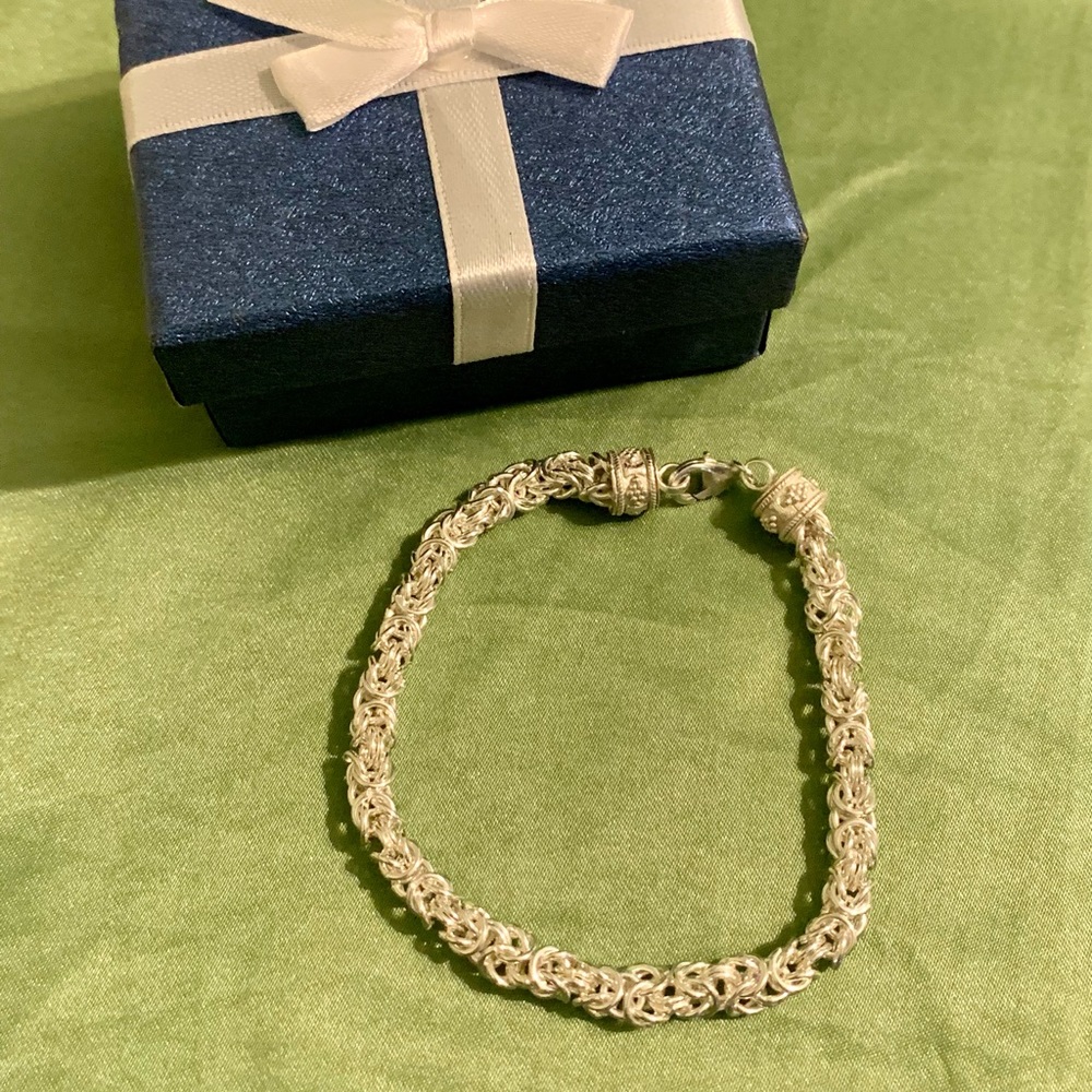 Sterling silver Byzantine bracelet - NWOT.